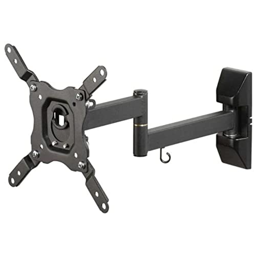 Vivanco BFMO 6020 Soporte Inclinable y Giratorio de Pared para Monitor/TV/LED de 13' a 43', hasta 25kg de Peso, Distancia a la Pared 50mm hasta 420mm, inclinación hasta -12º, Giro hasta 180º