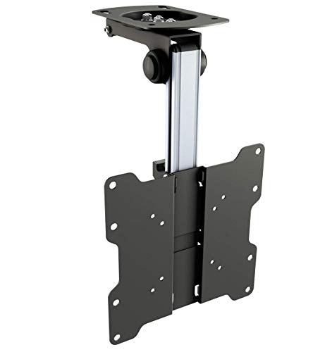 RICOO Soporte TV Techo Giratorio Plegable Televisión 13-33' (33-84cm) D0122 Brazo Universal Televisor LED/LCD/Curvo VESA 75x75-200x200 Negro