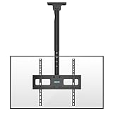 BONTEC Soporte de TV Techo Inclinable y Giratorio, Altura Regulable en 6 Posiciones para TV de 26 a 65 Pulgadas, hasta 45 kg, Máx. VESA 400 x 400 mm