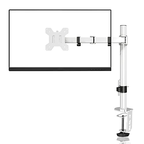 Suptek Soporte para Monitor, Brazo Monitor para Pantalla de 13-32 Pulgadas, Altura Ajustable Soporte Monitor Escritorio, VESA 75/100 mm hasta 8 kg - MD9421W Blanco