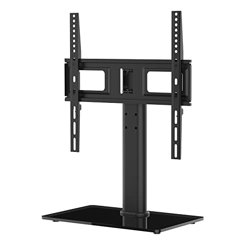 GRIFEMA GB1005 Soporte de TV de Mesa Giratorio Universal para Televisores o Monitores LCD LED OLED de Plasma Planos y Curvos de 26-55 Pulgadas, Altura Ajustable, Hasta 45 kg, Máx. VESA 400x400 mm