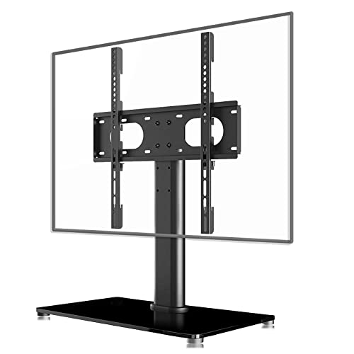 Suptek Soporte TV Pie para Pantallas de 17-55 Pulgadas LED/LCD/Plasma, Altura Ajustable Soporte TV Mesa, MAX VESA 400x400 mm(TS001-02)