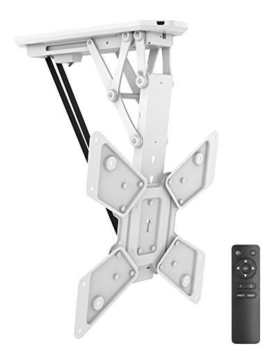 My Wall HL40MWL - Soporte de Techo motorizado con Mando a Distancia para TV y Pantalla Plana de 23-55 Pulgadas (58 cm - 140 cm), VESA, Color Blanco