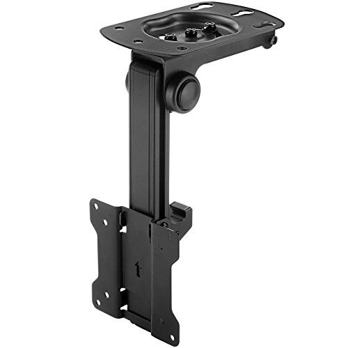 deleyCON Universal TV & Monitor de Montaje en Techo -13" - 27" Pulgadas (33cm - 68cm) - hasta 20Kg & VESA 100x100mm - 90° Giratorio