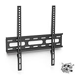 Hama | Soporte de pared para TV de hasta 65' (Soporte para televisor ultra plano, VESA 400 x 400, para TV de 32' hasta 65', soporte TV con carga máxima de 30kg) Negro