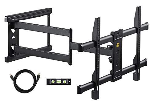 FORGING Mount Soporte de Pared para TV de Largo Alcance, Giratorio inclinable, con Brazo de 765mm para instalación en,se Adapta TV de 37-70 Pulgadas,VESA 600x400mm,soporta 45kg