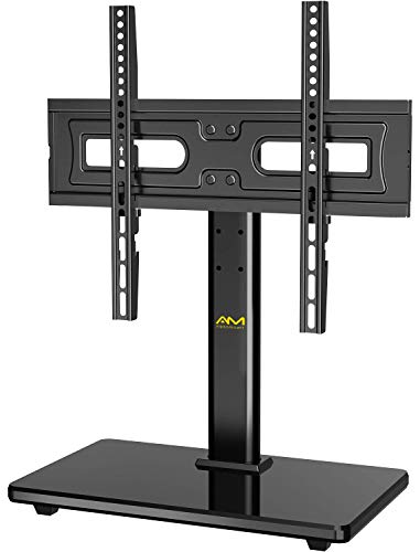 Soporte Giratorio para TV Sobremesa Universal para TV de LCD LED OLED de 32-60 Pulgadas - Soporte Pie TV de Altura Ajustable, Máxima de 40 kg, VESA Máx. de 400x400 mm