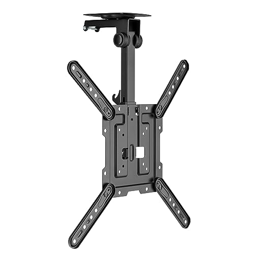 ProperAV Soporte para TV de Techo: Plegable y Giratorio para televisores de 23, 24, 28, 32, 37, 40, 42, 43, 43, 46, 50 y 55 Pulgadas, soporta hasta 20 kg, VESA