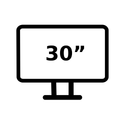 30 pulgadas